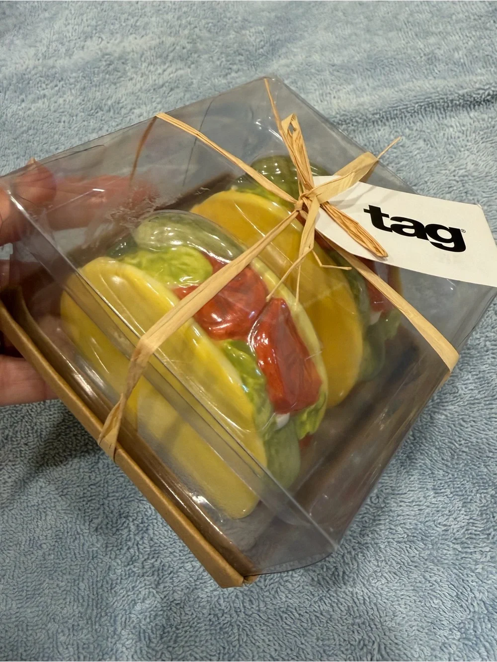 Set of 2 Ceramic TACO Salt & Pepper Shakers